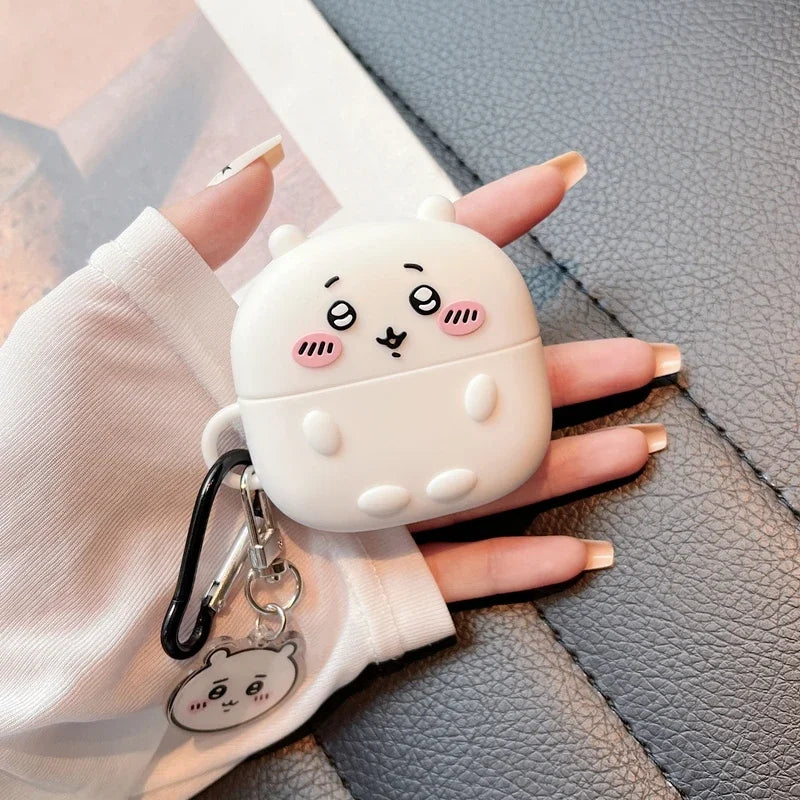 Cute Cartoon Anime Chiikawa Earphone Case For Airpods 5 1 2 3 4 Pro 2 3 Wireless Bluetooth Headset Protective Soft Slicone Cover