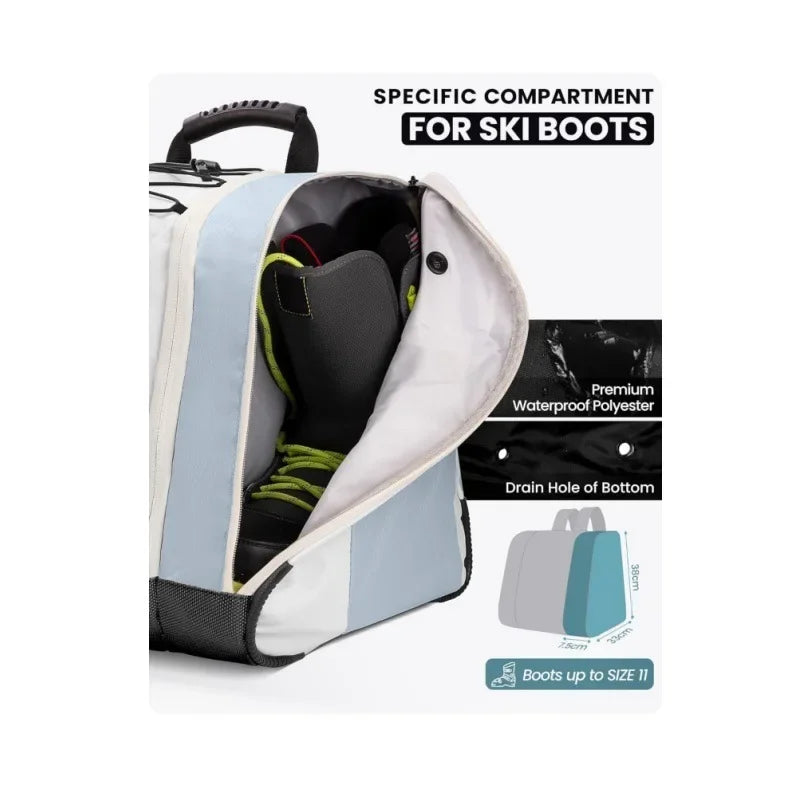 Snow Boots Thickened Fan Large Snowboard Bag Large Capacity Football Sports Shoulder Ski Shoe Bag