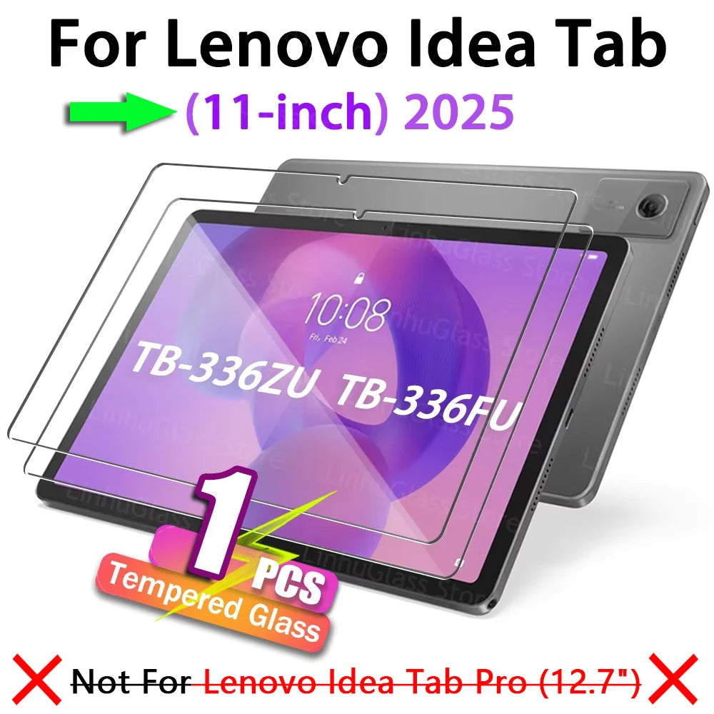 11 inch Tempered Glass For Lenovo Idea Tab (11") 2025 TB-336ZU / TB-336FU Anti-Fingerprint HD Screen Protector Protective Film