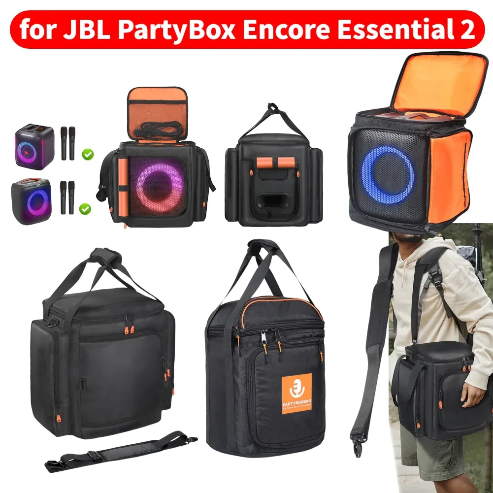 For JBL Partybox Encore Essential 2 Portable Protective Case Shockproof Portable Speaker Dust Case Anti-Scratch Encore Essential
