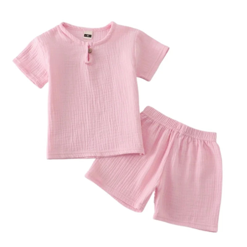Kids Dinosaur Clothes Sets Cotton Outfits 2Pcs Infant Baby Boys Girls Clothing Newborn Top T-Shirt+Shorts 0-6Years Children Suit