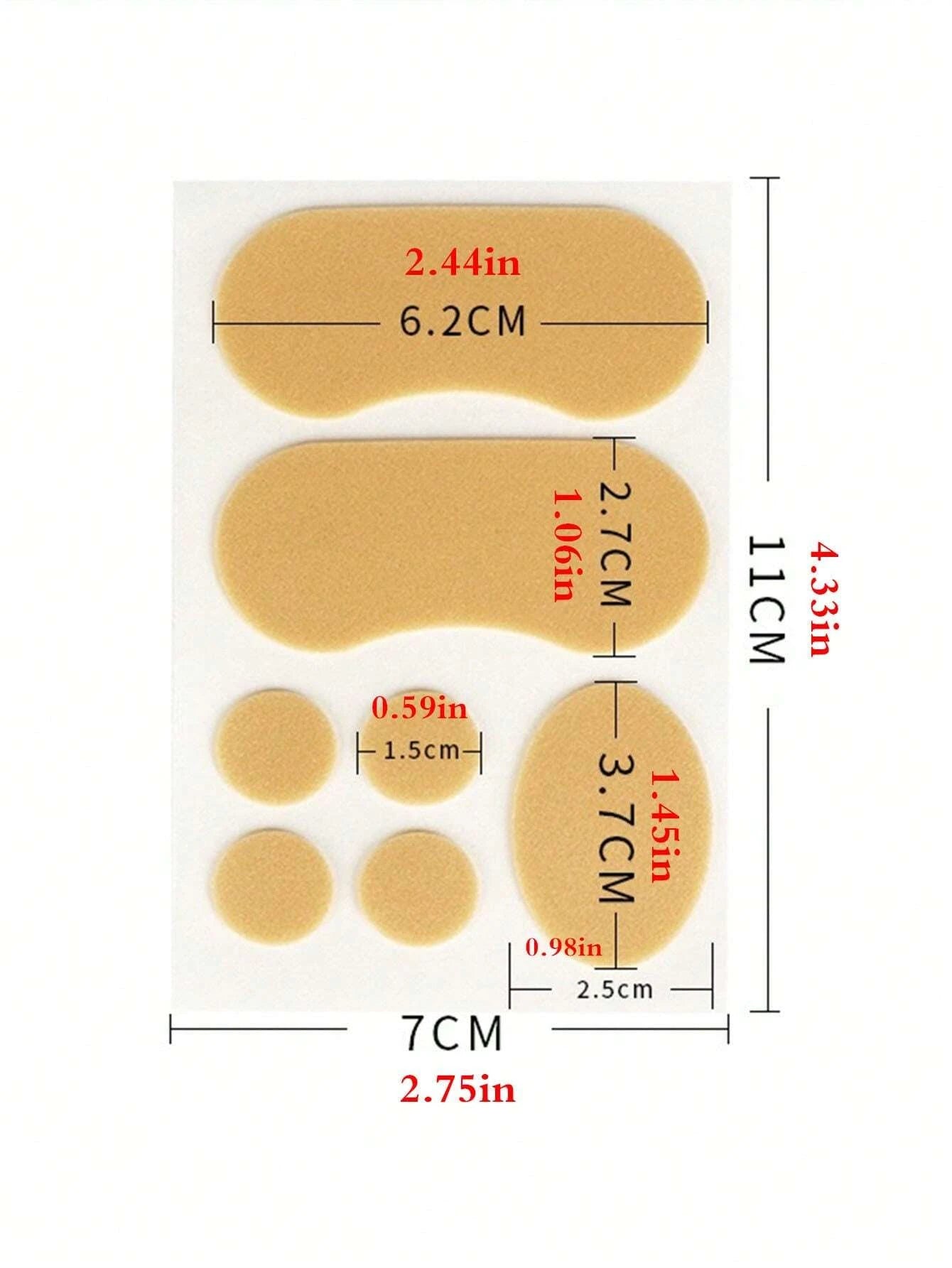 20/40/35/70/105Pcs Anti-Friction Heel Pads, Invisible Shoe Liners For High Heels, Leather Shoes, Can Be Reused,Pain Relief