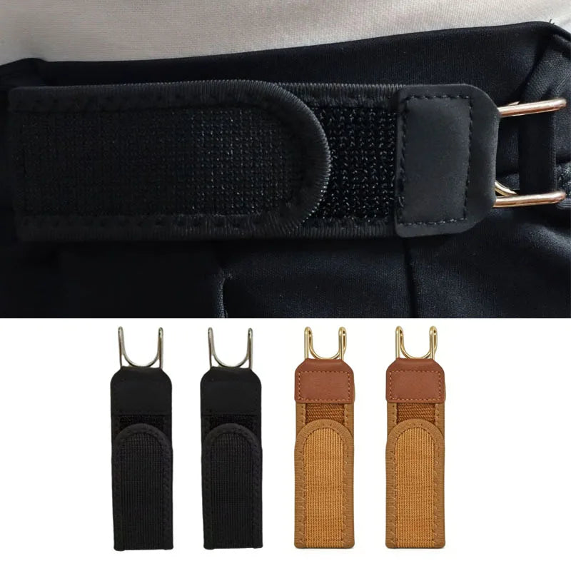 1/2Pcs Adjustable Buckleless Belt Hook Elastic Waist Buckle Waist Belt For Men‘s Gift Casual Belt Without Buckle