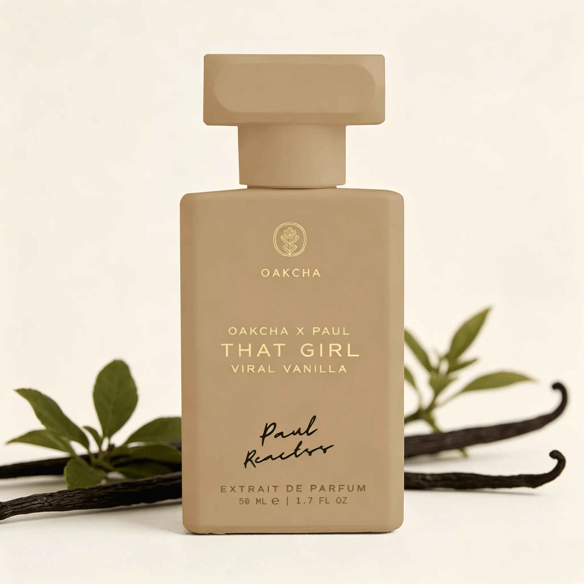 Oakcha X Paul Reactos That Girl Viral Vanilla Extrait De Parfum 50ml Long Lasting Warm Creamy Vanilla Fragrance Women Perfume Matte Nude Bottle Viral  Scent Daily Gift for Ladies