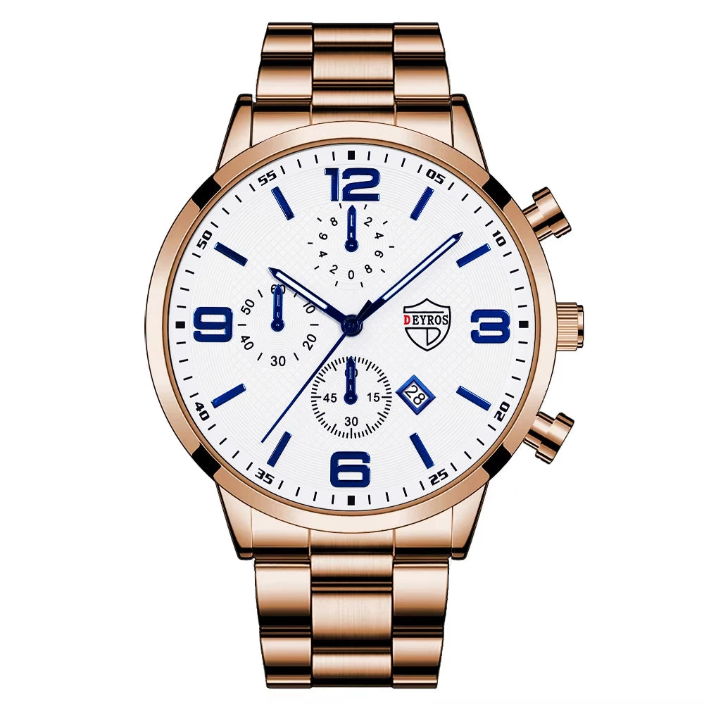 reloj hombre Luxury Business Men Watchs Quartz WristWatch Male Leather Calendar Luminous Clock relogio masculino