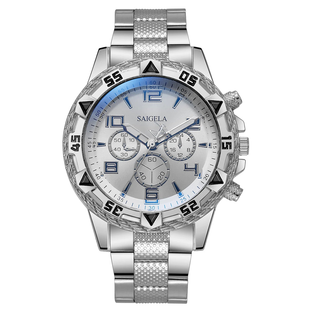 Men Business Watches Fashion Stainless Steel Band Male's Quartz Watch
