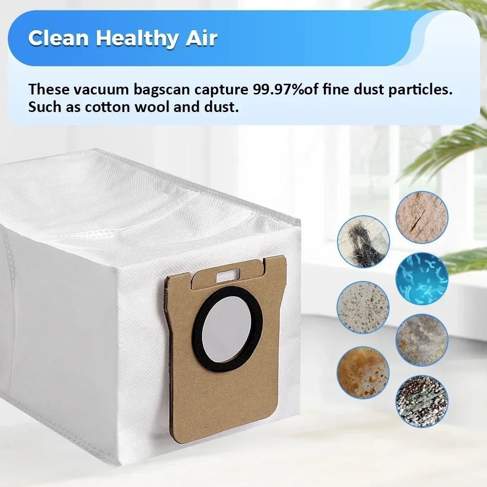 Dust Bag Mop Pads For Xiaomi X20 Plus/X10 Plus/X20 Max /X10+, For Dreame L10 Ultra /S10/S10 Pro Replacement Parts