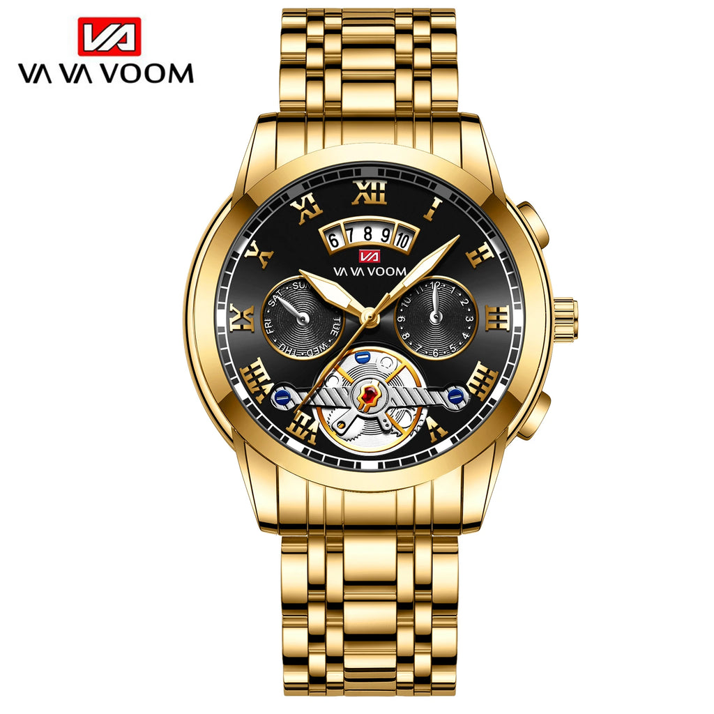 Relogio Masculino Top Brand Mens Luxury Watch Stainless Steel Luminescence Clock Casual Chic 3Bar Waterproof Outdoor Sport Watch