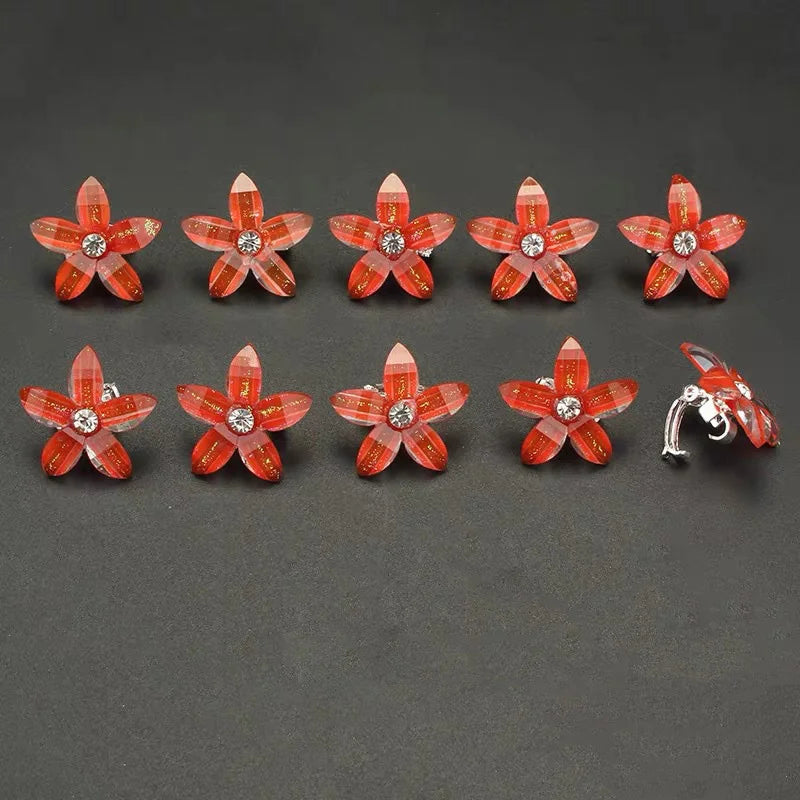 10PCS New Flower Princess Hair Buckle Hairpins Children Headwear Hairgrip Lovely Hair Clips Hair Accessories For Girls