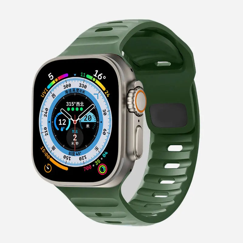 Soft Silicone Strap For Apple Watch Band Ultra 49mm 44mm 45mm 42mm 41mm 40mm 38mm sport Watchband iwatch Serise 8 7 6 5 bracelet