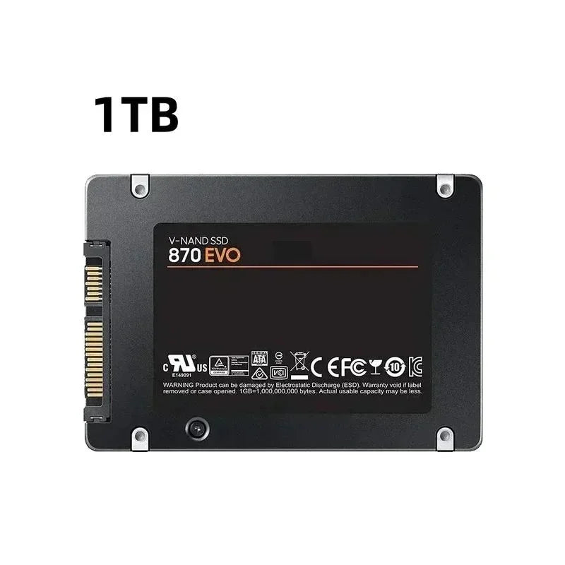 870 EVO SSD Solid State Disk 1TB/2TB/4TB Internal Hard Drive Sata3 2.5 Inch for Laptop Microcomputer Desktop