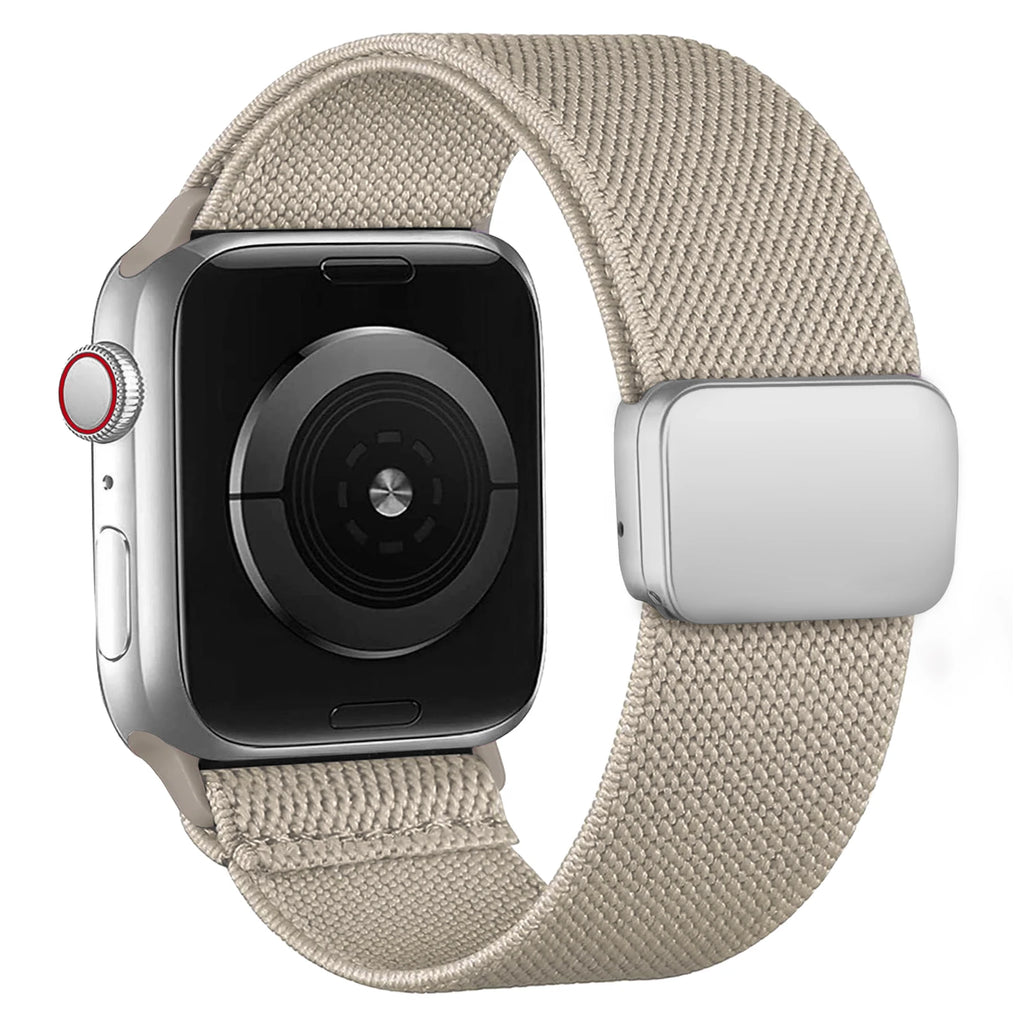 Magnetic Loop For Apple Watch Band 40mm 44mm 45mm 49mm 41mm 38mm Nylon sport bracelet iwatch ultra 3 2 Series 11 10 9 8 se strap