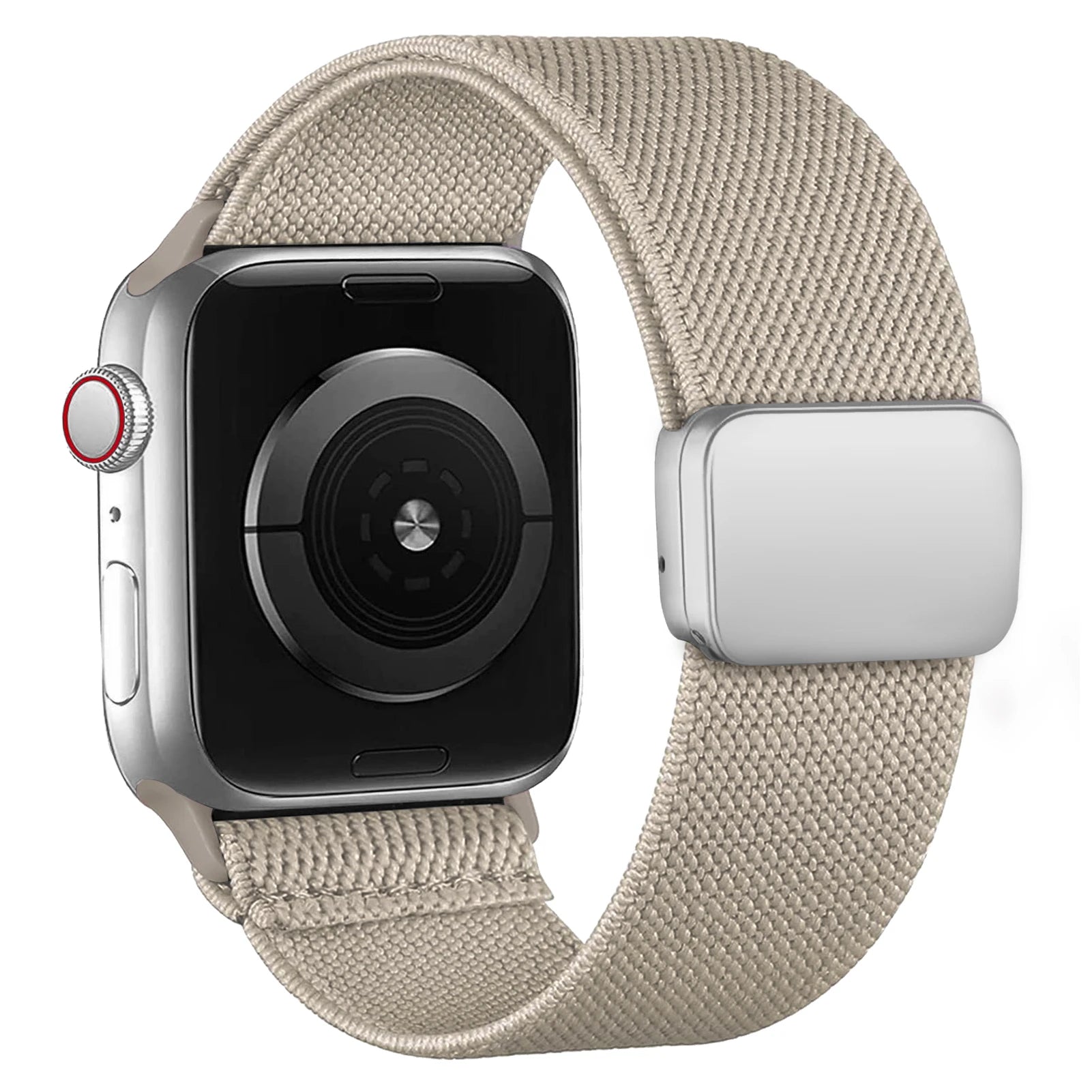 Magnetic Loop For Apple Watch Band 40mm 44mm 45mm 49mm 41mm 38mm Nylon sport bracelet iwatch ultra 3 2 Series 11 10 9 8 se strap