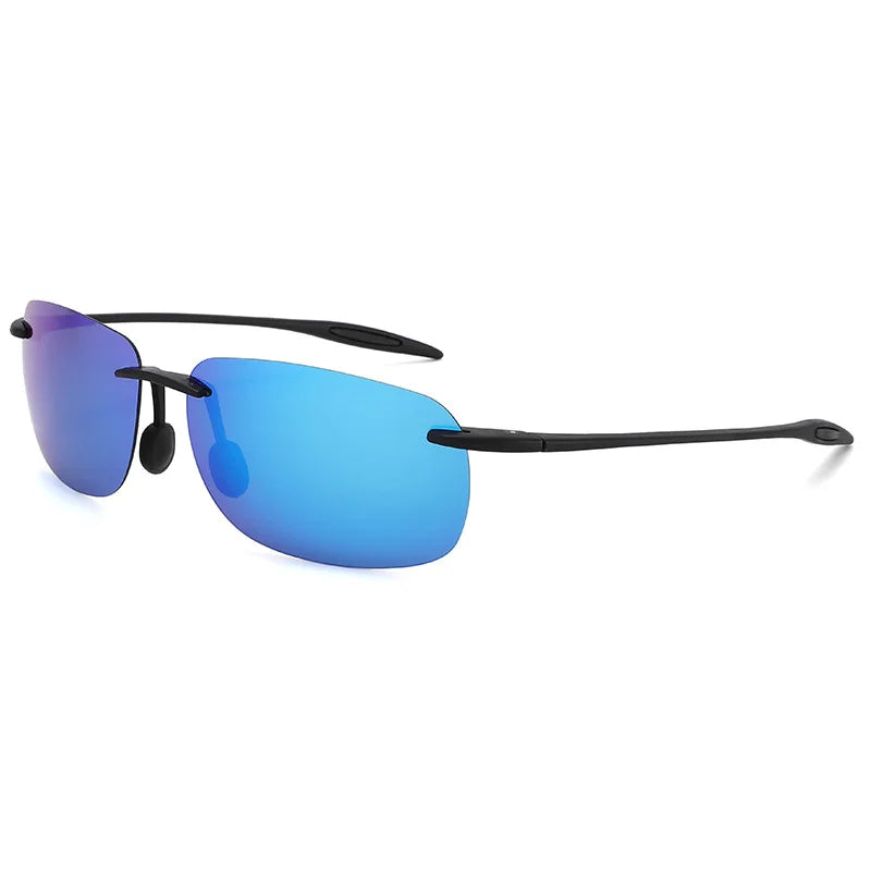 Ultralight TR90 Sunglasses Men Women Frameless Driver Driving Sun Glasses Fashion Outdoor Fishing Hiking Running Sports Shades