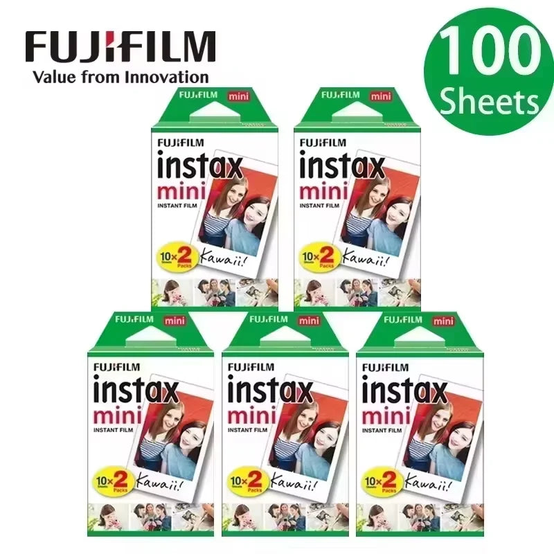 Fujifilm Instax Mini Instant Film 10/20/30/40/50/60/70/80/100/200 Sheets For Instant Mini Camera mini11 12 9 90 White Edge Films