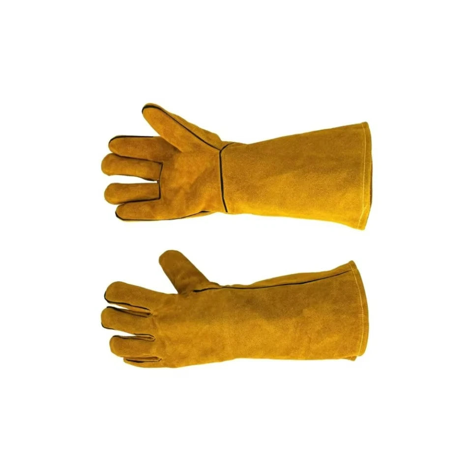 Best Quality Tig Argon Welding Gloves Comfortable Fire-Proof Safety Gloves Latex Coating Cowhide Leather Anti-Slip for Welder