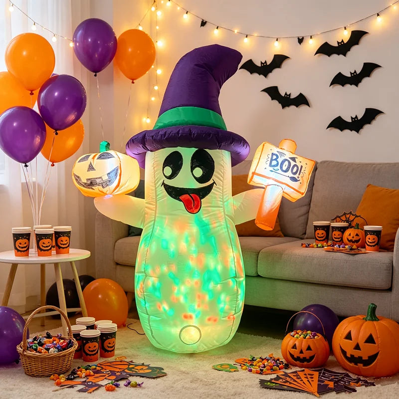 5-Foot LED Halloween Ghost Inflatable