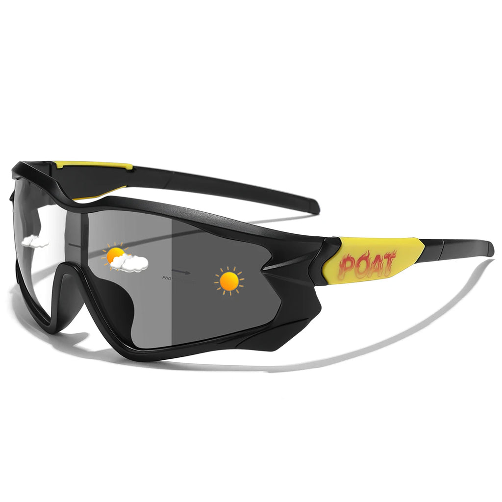 POAT Brand Men Women MTB Bike Bicycle Photochromic Eyewear Cycling Fishing Running Glasses New Style Sunglasses Sports