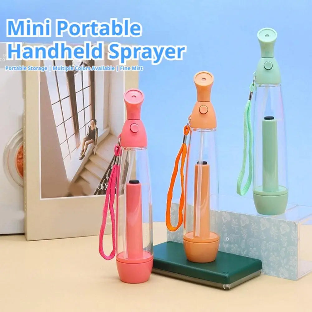 Handheld Mini Mist Sprayer Portable Travel Facial Hydrating Device Fine Mist Moisturizing Care Tool Easy Carry Beauty Sprayer