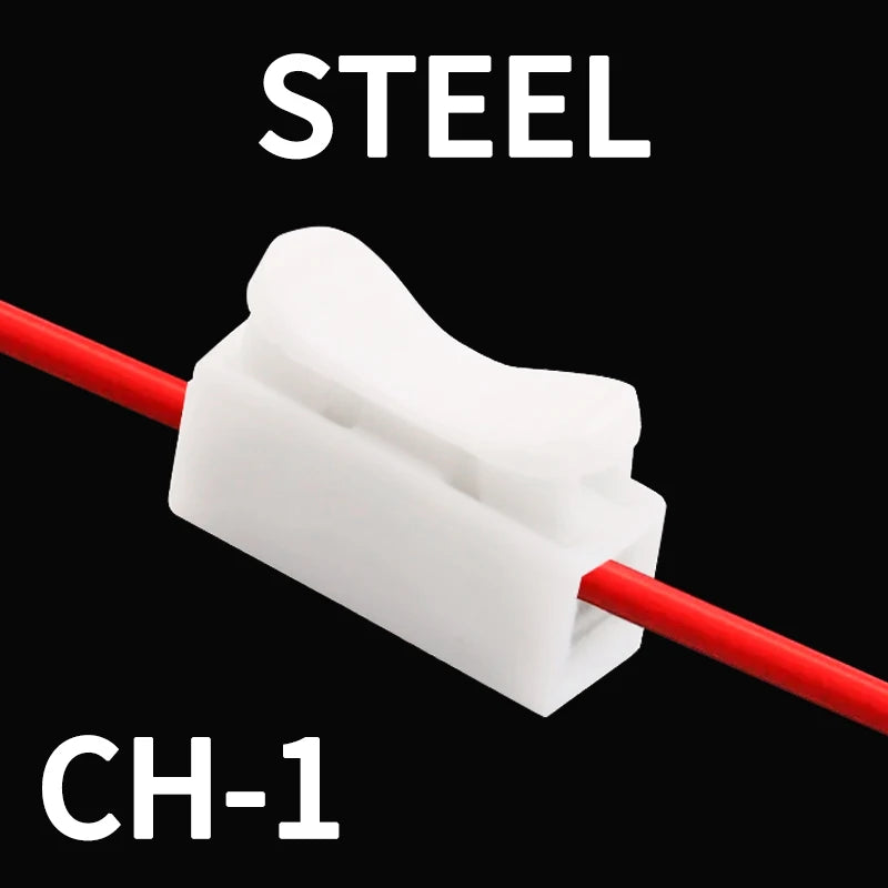 20/50Pcs No Solding Quick 1P 2P Cable Wire Connector No Screw Terminal Block Spring Clamp ZiiZ