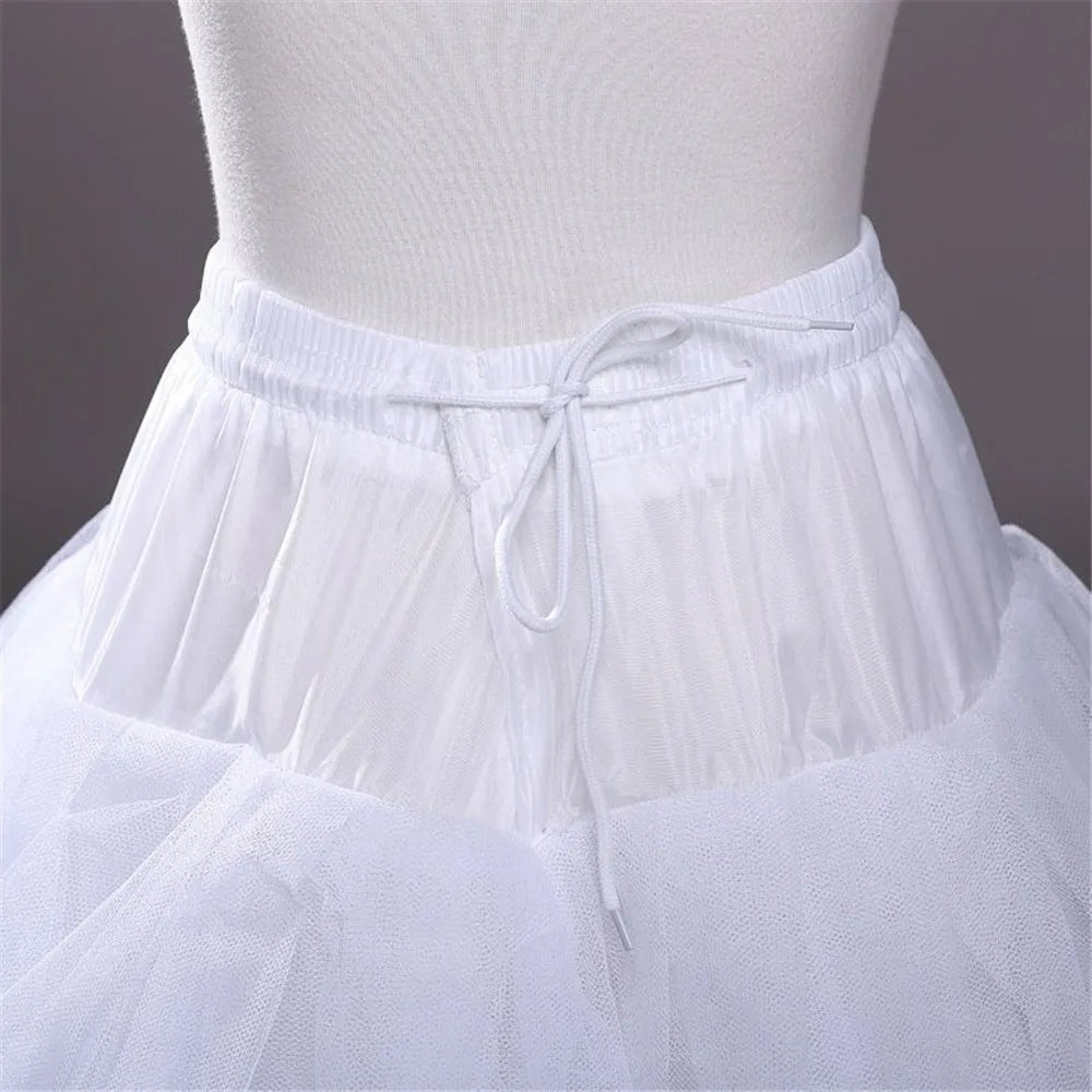 4/6/8 Layers Tulle Crinoline Skirt Hoopless Petticoat Underskirt for Bridal Wedding Dresses