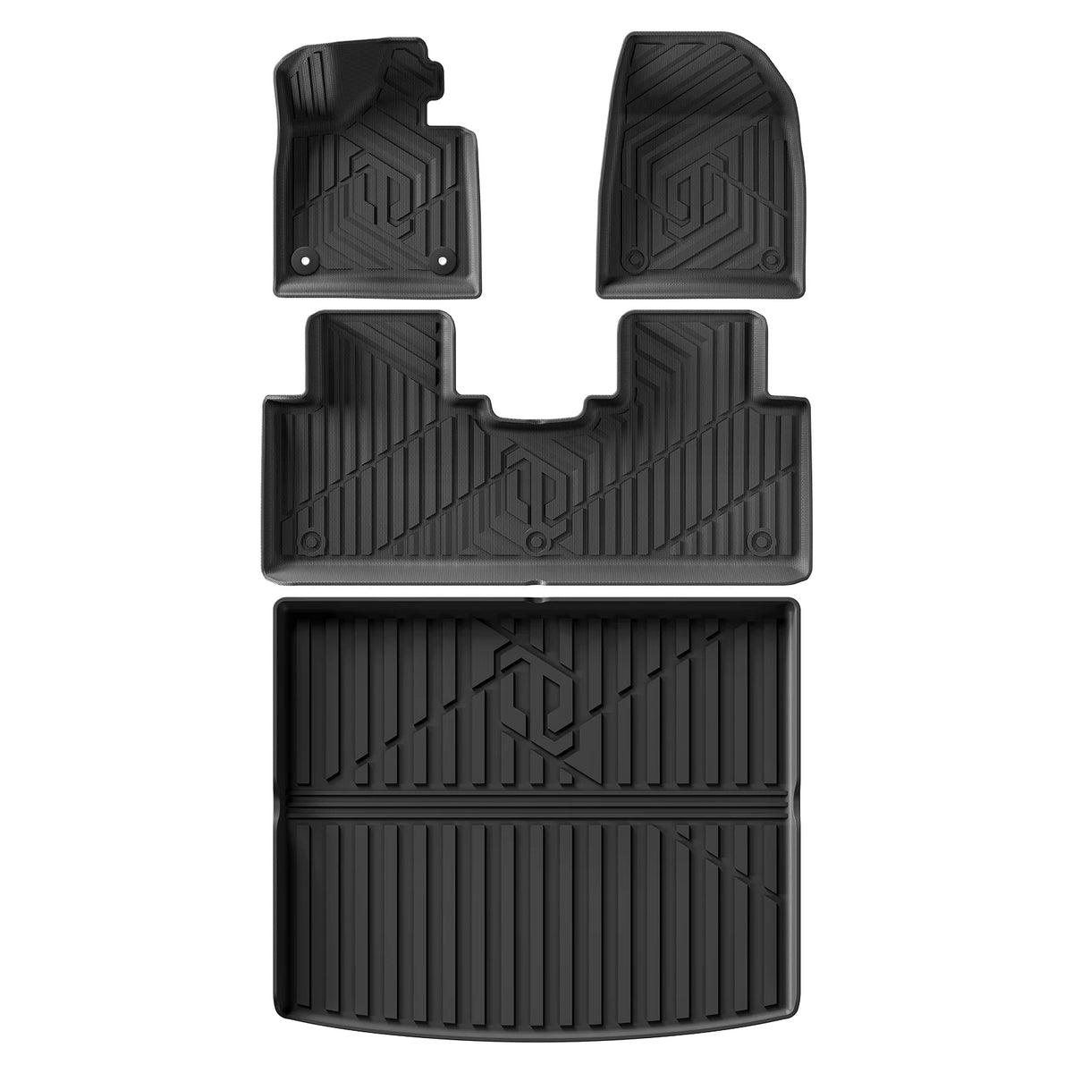 LUCKEASY for Leapmotor C10 2024-2026 Car Floor Mats Protective Pad Car Interior Accessories Waterproof Cargo Liner Trunk Mat