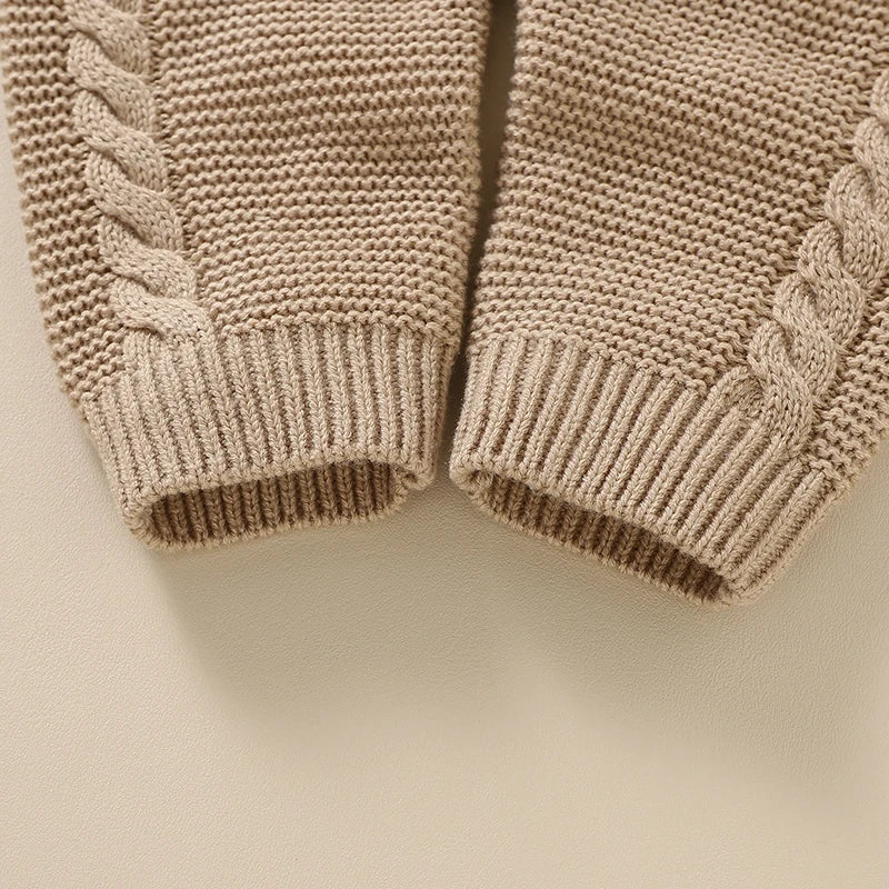 Baby Rompers Knitted Newborn Boys Girls Jumpsuit Sleeveless Autumn Infant Kid Sling Clothes 0-18M Fashion Solid Loving Overalls