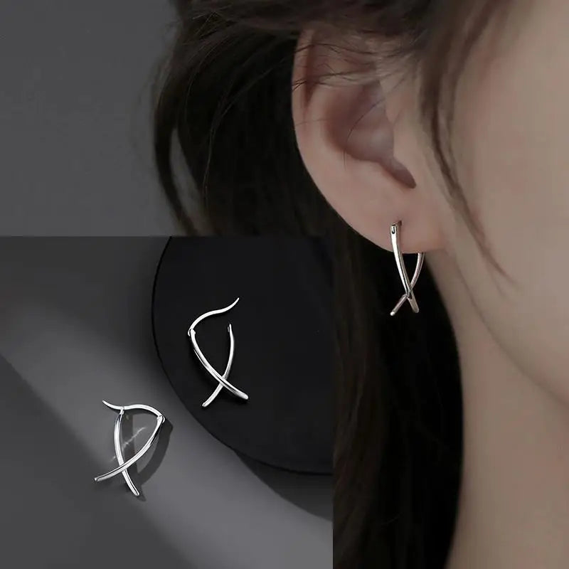 925 Sterling Silver Star Earring for Women Girl Personal Originality Trend Hip Hop Neutral Jewelry Gift Dropshipping