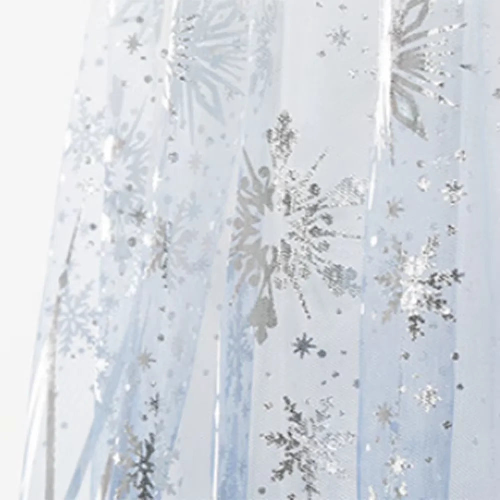 Children Carnival White Elsa Cosplay Dress Girls Elegant Princess Costume Kids Halloween Birthday Party Clothes