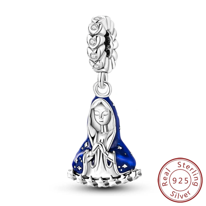Hot Sale Charm Bead Pendant 925 Sterling Silver Firefly Love Heart Cats Dogs Sunflower Charm for Bracelet Women DIY Jewelry Gift