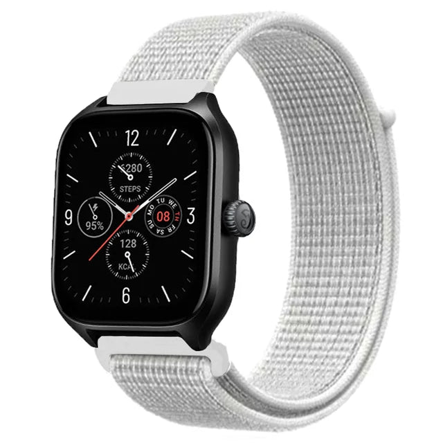 20mm 22mm Nylon Loop Strap for Amazfit GTR 47mm/GTR4 3 Pro/GTS 4 mini/3 Bracelet for Amazfit Balance 3 2/bip 5 6 Max/Stratos 2 3