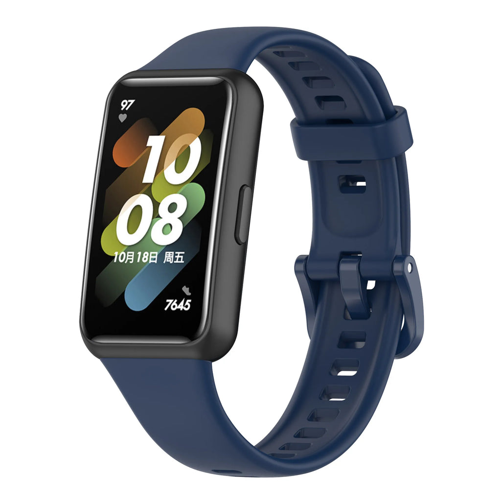 Silicone Band for Huawei Band 7 Strap 45mm Correa Bracelet Huawei Band Series 7 45mm Strap Watch Protective Accessories