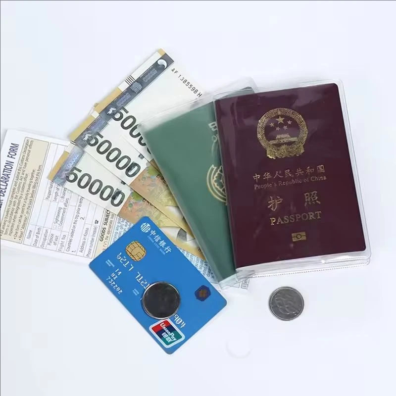 New Passport Protective Cover Waterproof Cover ID Card Holder Universal Business Credit Card Protective Cover Storage Wallet