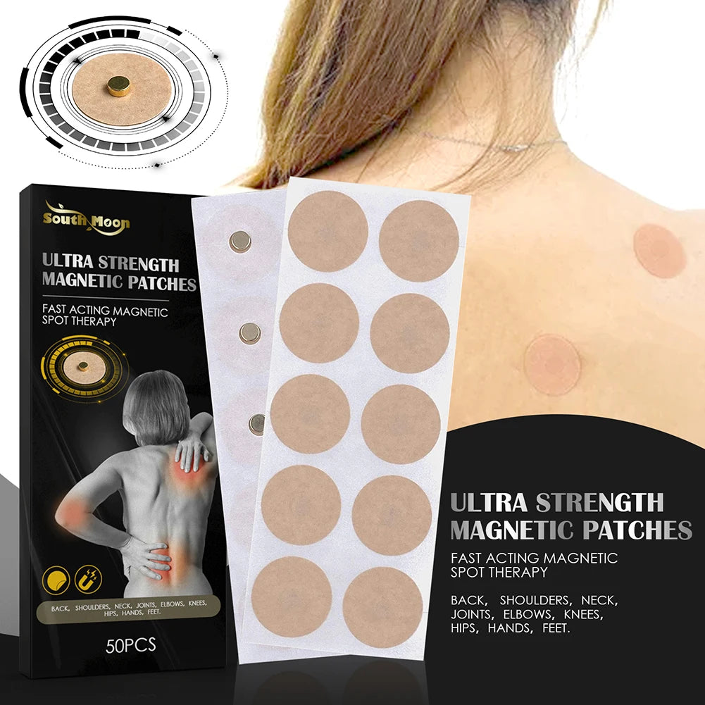 50pcs/Box Magnetic Acupoint Patches Magnet Acupuncture  Plaster Neck Back