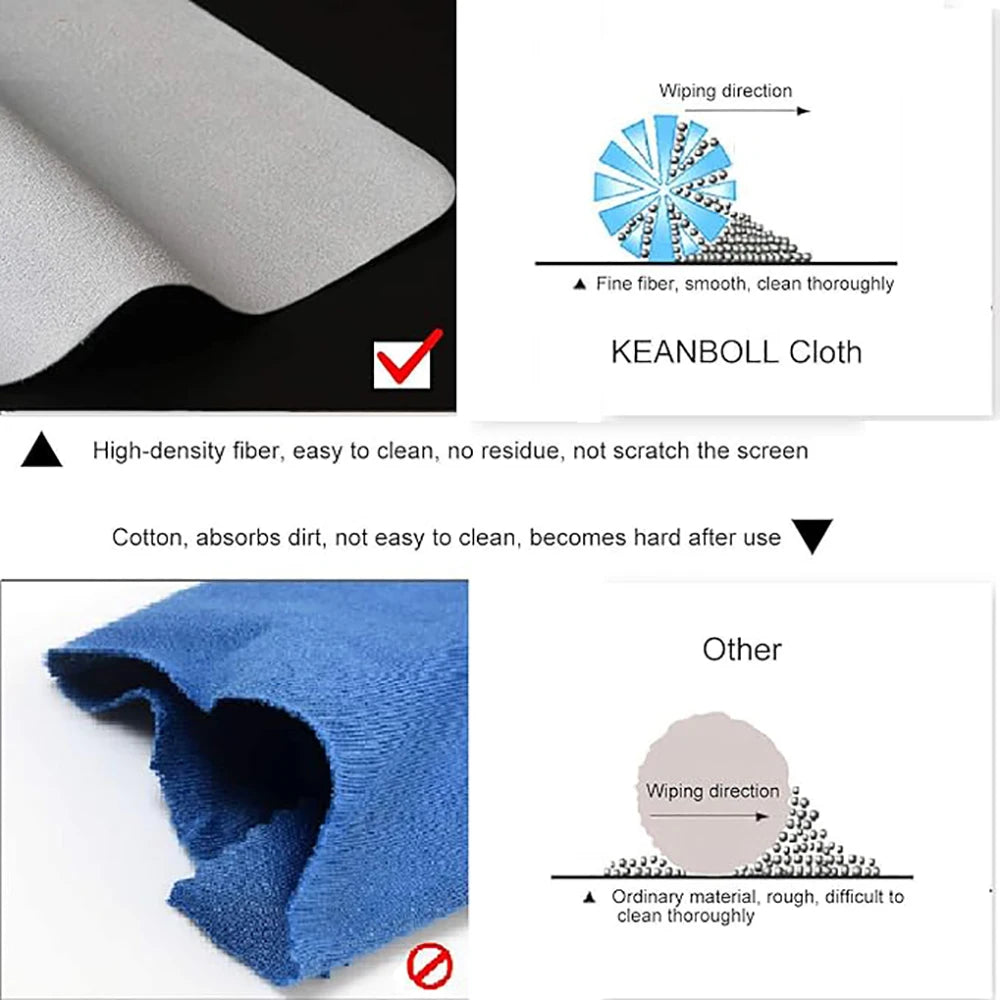 Microfiber Dustproof Laptop Screen Cleaning Cloth for MacBook Pro 16/15/14 Inch Protective Notebook Palm Keyboard Blanket Cover