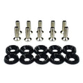 10 PCS M6 Car Modified Fasteners Fender Washer Bumper Engine Concave Screws Fender Washer License Plate Bolts Car Styling Gasket