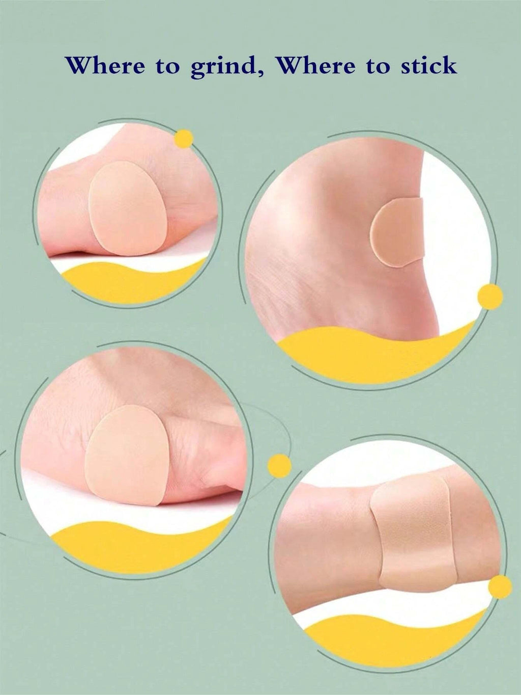 20/40/35/70/105Pcs Anti-Friction Heel Pads, Invisible Shoe Liners For High Heels, Leather Shoes, Can Be Reused,Pain Relief