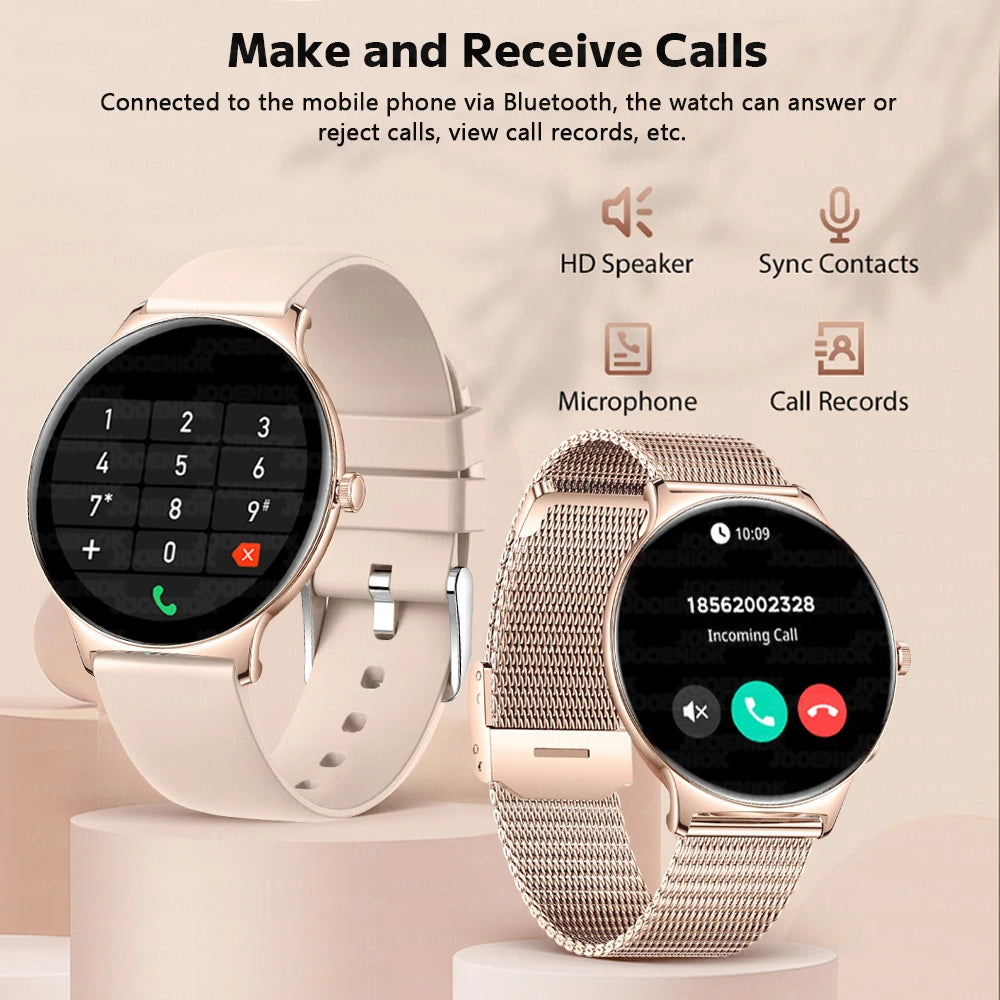 ChiBear Ultra Thin Fashion Smart Watch Women Screen Always Display Time Sports Bracelet Bluetooth Call AMOLED Smartwatch Woman