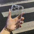 Soft Glitter Transparent Phone Case For iPhone 11 12 13 14 15 16 17 18 Pro Max Plus Air Shockproof Silicone Clear Bumper Cover