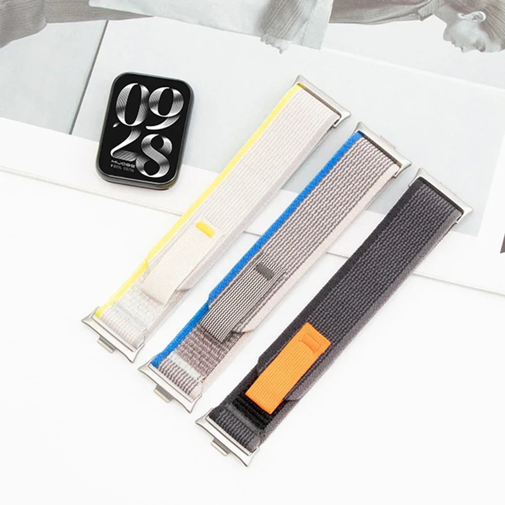 Nylon Loop Strap for Xiaomi Redmi Watch 4 5 Adjustable Elastic Bracelet Watchband iWatch Mi Band 8 Pro/9 Pro Band Accessories
