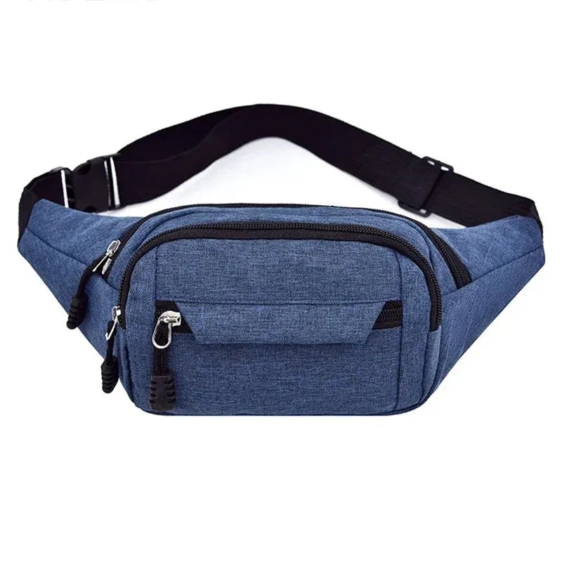 2025 Men's Sports Fanny Pack Fashion Phone Female Chest Bag Unisex Waist Bag Women Small Canvas Shoulder Casual Crossbody Bags