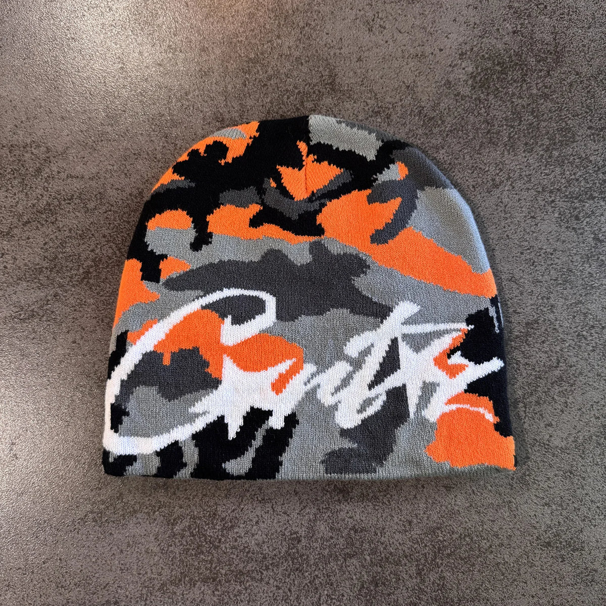 Retro Letter Camouflage Knitted Woolen Hat for Autumn and Winter Couples, Street Warm Men and Women, Yuppie Pullover Cold Hat