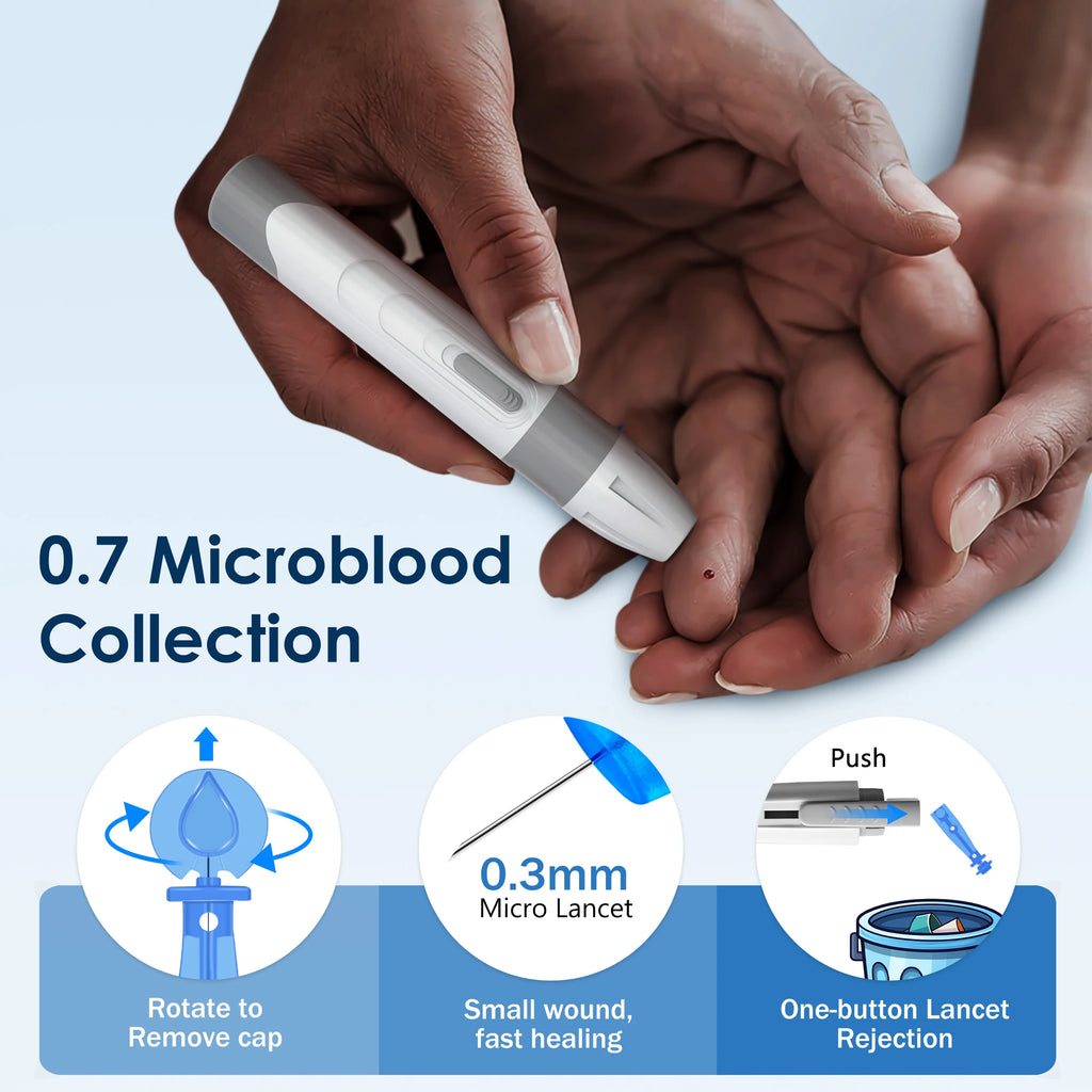 LinkSun G-425-1 Blood Glucose Meter Kit 50/100pcs Test Strips Lancets for Diabetes Monitor Digital Glucometer Blood Sugar Meter