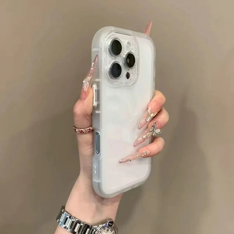 Soft Silicone Transparent Shockproof Phone Cases For iPhone 11 12 13 14 15 16 17 18 Pro Max Plus AIr Clear Bumper Cases Cover