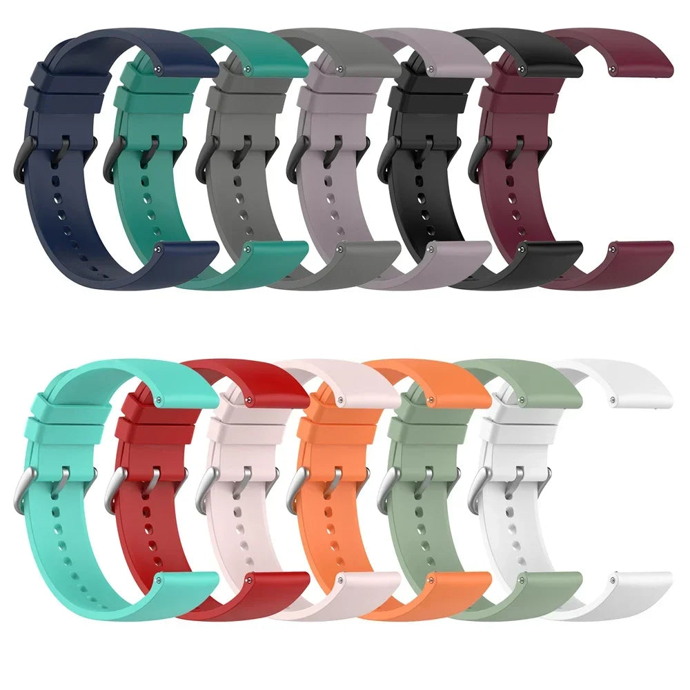 Sports Silicone 20mm 22mm Watch Strap For Garmin Venu 3 Band Forerunner 265 255 Music Vivoactive 4 For Garmin Venu Sq 2 Bracelet