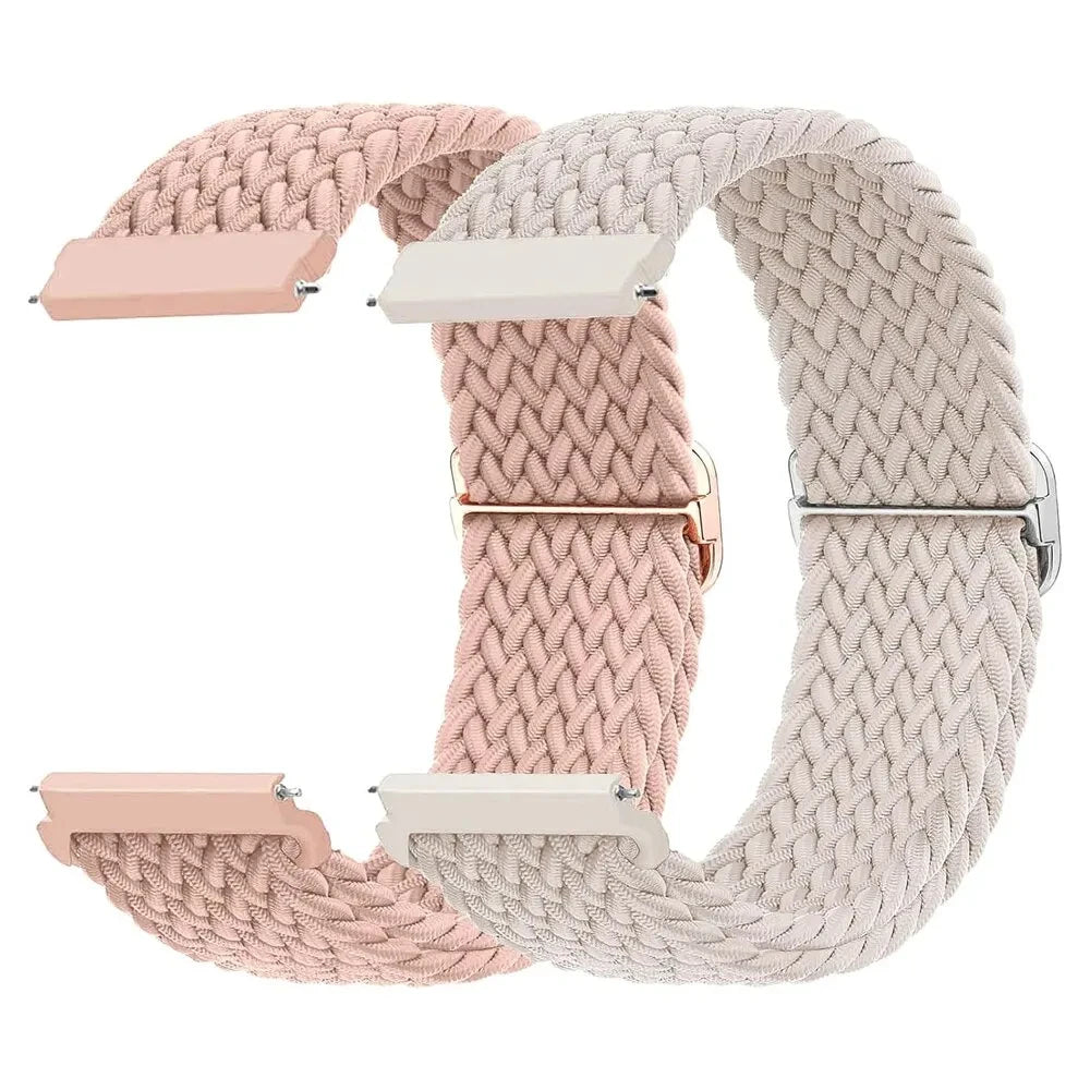 20 22mm Band For Samsung Galaxy Watch 7/6/5 pro/6 Classic/gear s3/active 2 Braided Solo loop bracelet for Huawei GT 2e 3 4 Strap
