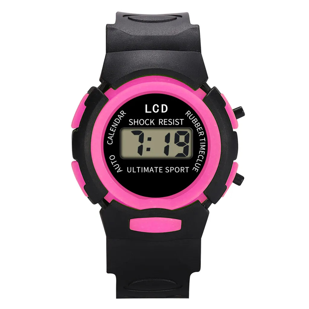 Waterproof Children Boys Digital LED Sports Watch Kids Alarm Date Watch Gift Children Casual Watches Bracelet