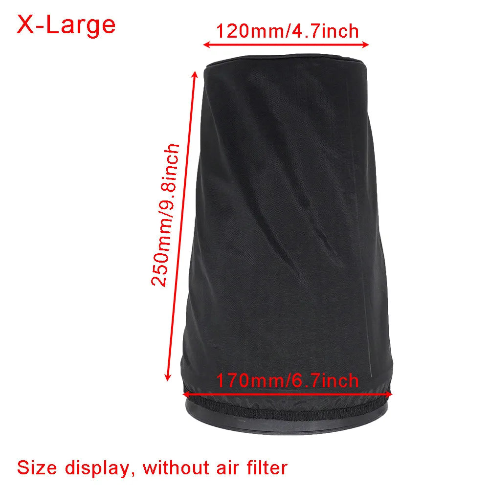 Universal Cone Air Filter Protective Cover Waterproof Oilproof Dustproof for Car High Flow Cold Air Intake Filters