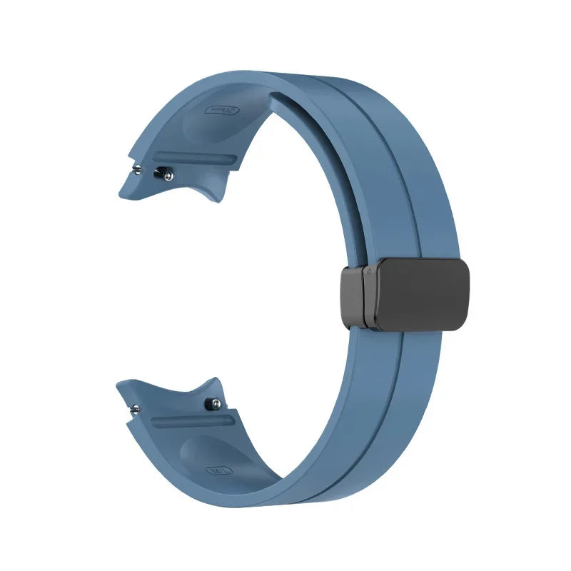 Original Silicone Band for Samsung Watch 7 6 5 4 Classic Strap 47mm 43mm 44mm 40mm Magnetic Buckle For Galaxy Watch 5 Pro 45mm