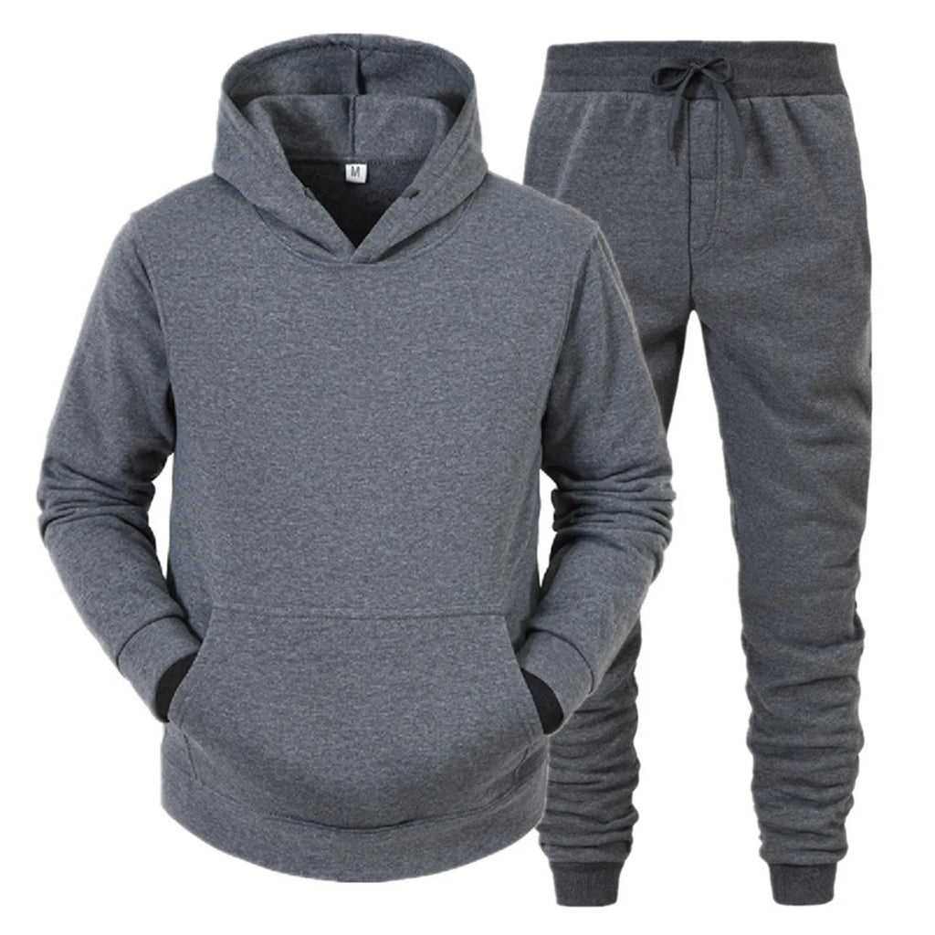 Men Sportswear Sweater Suit Hoodies + Pants Sports Clothing Spring Autumn Sets Jogging Trousers Running Male Tracksuits